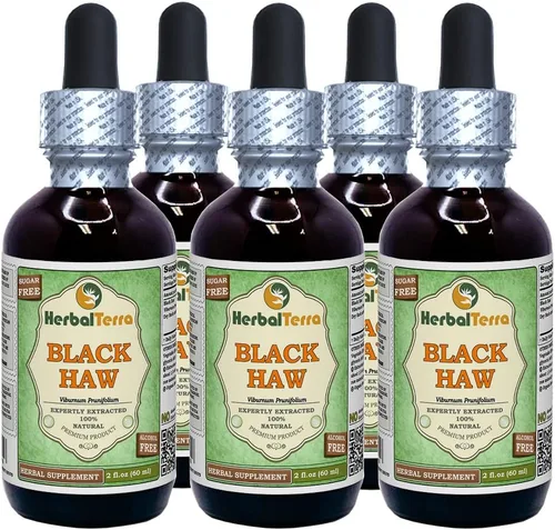 Vista 9 de Herbal Terra LLC Black Haw (Viburnum Prunifolium) Tintura, extracto líquido de corteza seca, 2 onzas