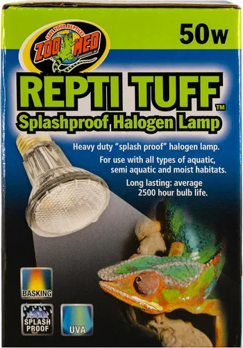 Vista 4 de Zoo Med Turtle Tuff - Lámpara halógena a prueba de salpicaduras de 50 vatios