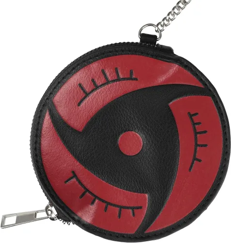 Vista 3 de Bioworld Naruto Akatsuki Cloud Pattern Negro 11" Mini Mochila, Multi colorido, Personalizado