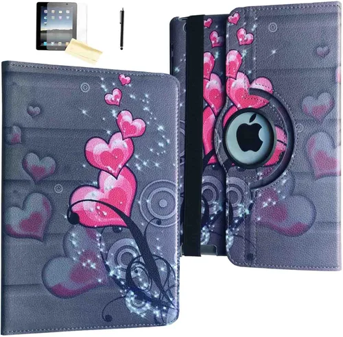 Vista 9 de Funda iPad 2, Funda iPad 3, Funda iPad 4, JYtrend (R) Soporte Rotatorio cierre magnético auto encendido/ apagado para iPad 2/3/4 A1395 A1396 A1397