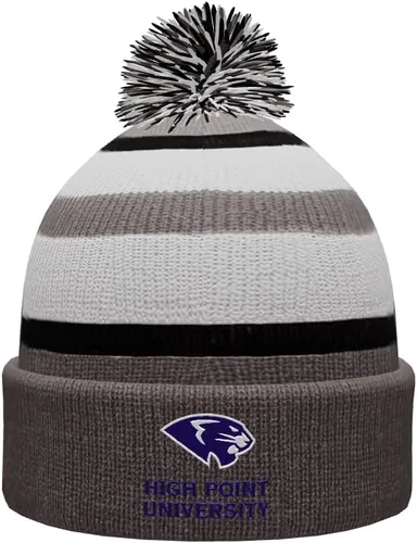 Vista 42 de NCAA Prime - Gorro de punto de invierno con pompón plegable