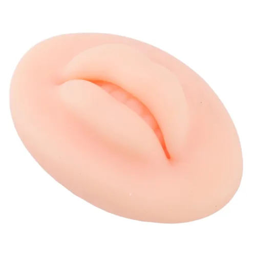 Vista 8 de 3pcs Práctica Labios, Silicona Microblading Práctica Piel 3D Piel Falso Piel Cosmética Maquillaje Labios Entrenamiento