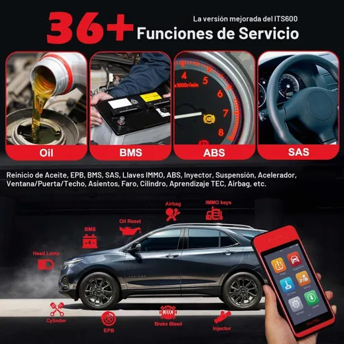 Vista 3 de Autel MaxiTPMS ITS600Pro herramienta de programación TPMS con TPMS completo, actualización 2025 de ITS600, todos los diagnósticos del sistema