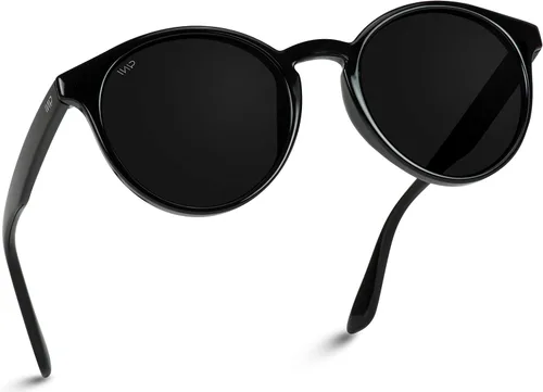 Vista 2 de WearMe Pro - Gafas de sol redondas retro resistentes 100 UVAUVB para mujeres y hombres
