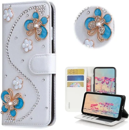 Vista 2 de Bling SSBLDwSPCPSeries-15 - Funda de piel con tapa y protector de pantalla y cable
