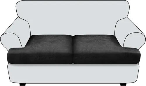 Vista 12 de Funda de cojín para sofá con aspecto de cuero, 1 unidad, elástica, para sala de estar, funda de cojín individual para sofá, protector de asiento