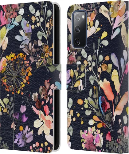 Vista 52 de Head Case Designs Officially Licensed Ninola Beige Wild Grasses Leather Wallet Case Compatible with Samsung Galaxy A07 4G