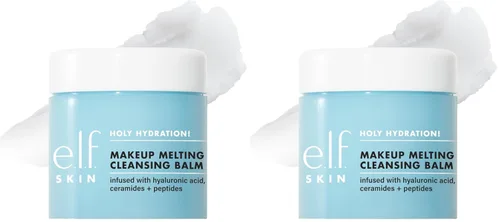 Vista 8 de e.l.f. SKIN Mini ¡Santa Hidratación! Bálsamo limpiador que derrite el maquillaje, limpiador facial y removedor de maquillaje, infundido con ácido