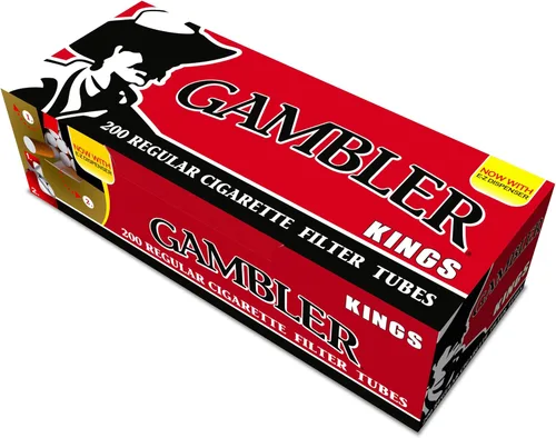 Vista 5 de Gambler Tubos de cigarrillos RYO REGULAR KING SIZE Caja de 200 unidades (5 cajas)