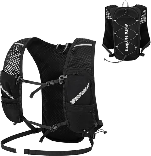 Vista 8 de Azarxis Hiking Hydration Pack 5L Running Backpack Daypack Vest with 2L Water Bladder for Women Men Cycling Biking Trail Race