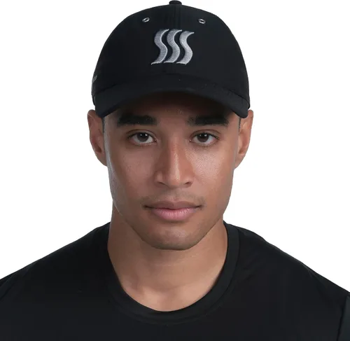 Vista 7 de SAAKA Sombrero de rendimiento para hombres y mujeres. Ajustable, absorbe el sudor. Golf, tenis, correr y deportes.