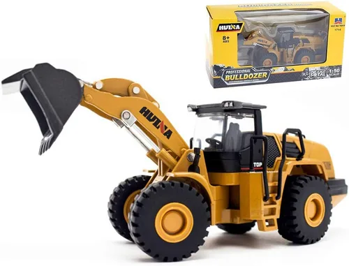 Vista 10 de Ailejia Modelos de aleación de juguete de camión articulado con volquete y excavadora a escala 1/50, vehículo de construcción, modelo de ingeniería