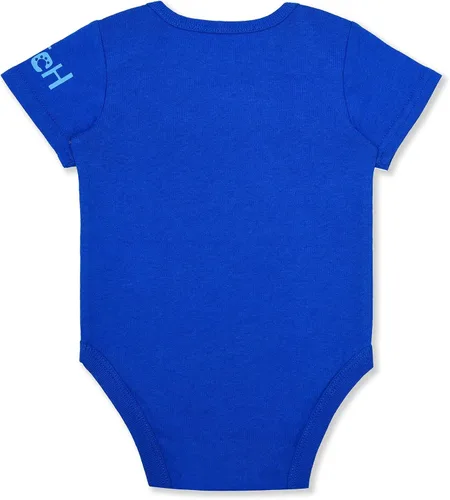 Vista 3 de Disney Lilo & Stitch - Body de manga corta para niños recién nacidos y bebés, color azul marino