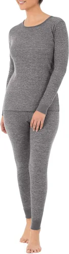 Vista 5 de Fruit of the Loom Set térmico premium de micro gofres para mujer
