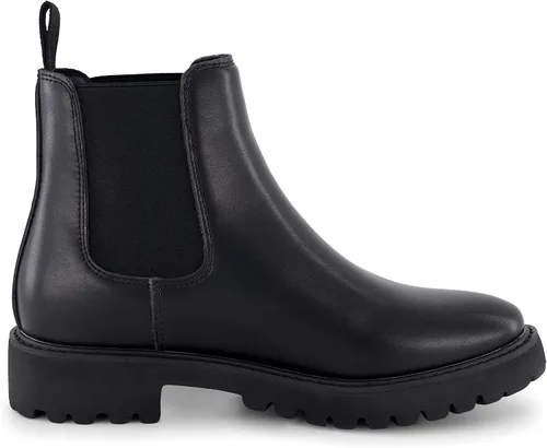 Vista 4 de Dunes Botas Dalya Chelsea para mujer + espuma viscoelástica, Negro