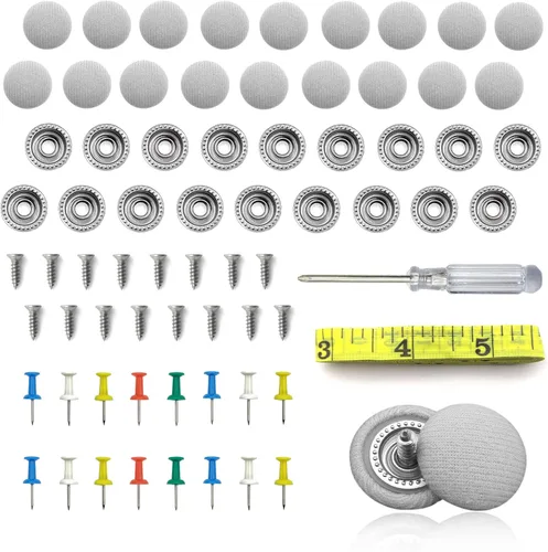 Vista 8 de 60 piezas de kit de reparación para el techo del coche, remaches de fijación para el techo del coche para la reparación de la tela del techo
