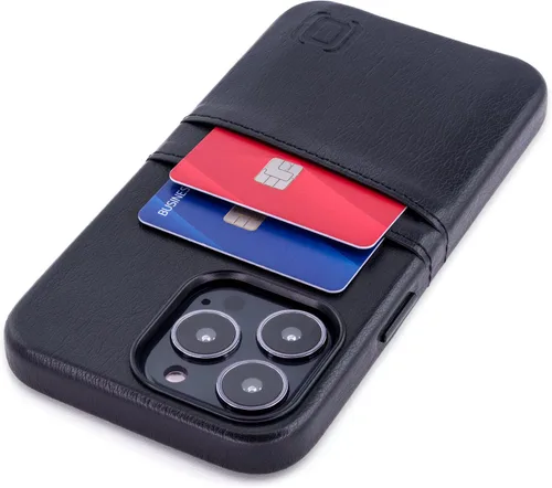 Vista 19 de Dockem Funda tipo cartera para iPhone 13 con placa de metal integrada para montaje magnético y 2 bolsillos para tarjetas de crédito: Exec M2, piel