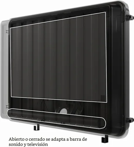Vista 7 de Storm Shell XL: carcasa resistente a la intemperie de 55" para TV y barra de sonido al aire libre