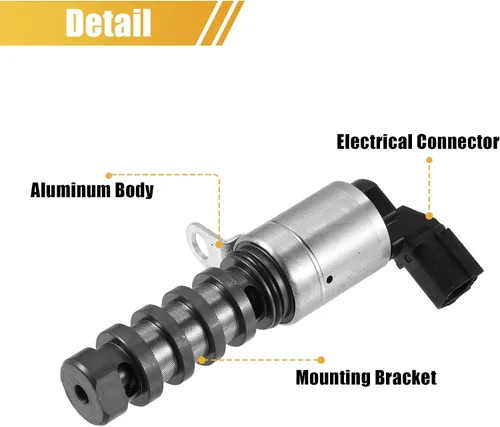 Vista 4 de X AUTOHAUX 918-076 Electroválvula variable de sincronización VVT de control de aceite del árbol de levas para Honda Accord 2008-2012 CR-V 2012-2014