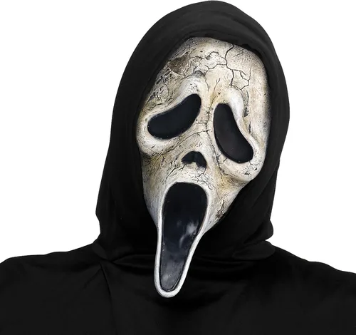 Vista 5 de Fun World Disfraz de Ghost Face para adultos, talla única, NegroBlanco
