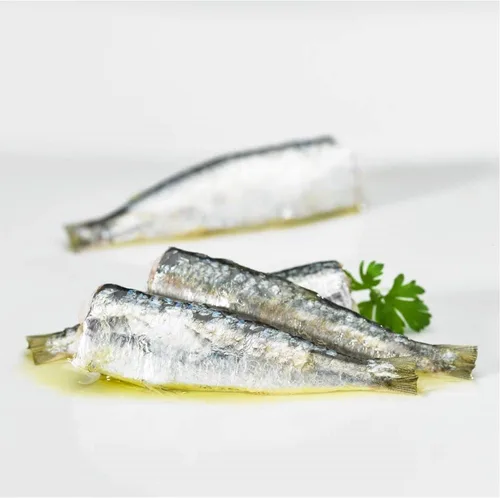 Vista 2 de La Narval. Sardinas pequeñas en aceite de oliva. 120g (4.23oz). (Paquete de 12).