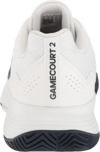 Vista 3 de adidas Gamecourt 2 - Tenis para hombre, Cloud White-team Navy Blue