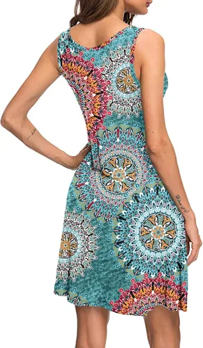 Vista 4 de MISFAY - Vestido casual de verano para mujer, salida de baño tipo camiseta
