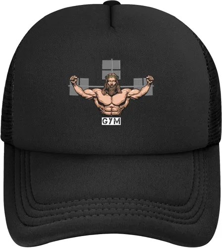 Vista 2 de The Christ of Gym Gorra de béisbol deportiva Gorra de béisbol de malla