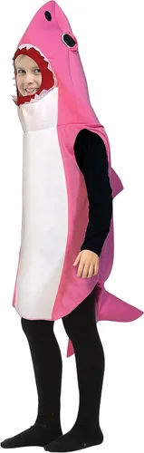 Vista 2 de Rasta Imposta Ultimate - Disfraz de tiburón rosa para bebé, disfraz de imaginación para jugar (niños de 7 a 10 años)