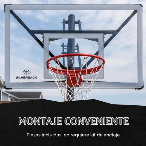 Vista 5 de Silverback NXT. Canasta de baloncesto en tierra de 152 cm con tablero de altura ajustable y diseño QuickPlay NXT 60