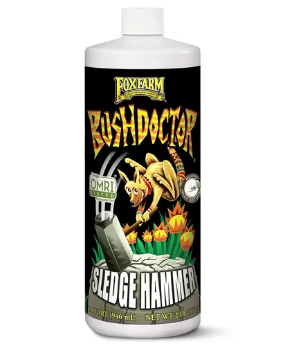 Vista 8 de FoxFarm BushDoctor Sledgehammer - Fórmula de enjuague con saponina de yuca, elimina la acumulación de fertilizantes, mejora la absorción de humedad