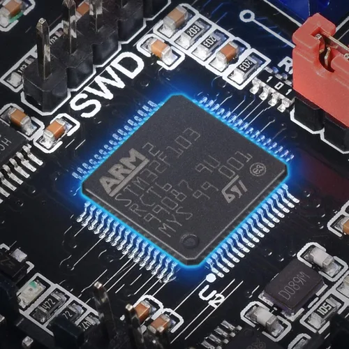 Vista 2 de BIGTREETECH SKR Mini E3 V2.0 - Placa de control de 32 bits con controlador UART TMC2209. Nueva actualización de la placa base de piezas de impresora