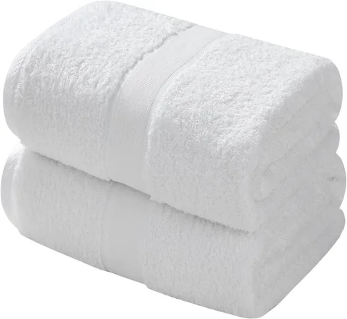 Vista 13 de Aibaser Toallas de baño, 27 x 54 pulgadas, naturales, ultra absorbentes, para baño, viajes, gimnasio, ducha y spa (juego de 6 piezas) (azul)