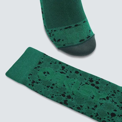 Vista 4 de Oakley Calcetines Maven MTB para hombre, rana verde, talla L de EE. UU