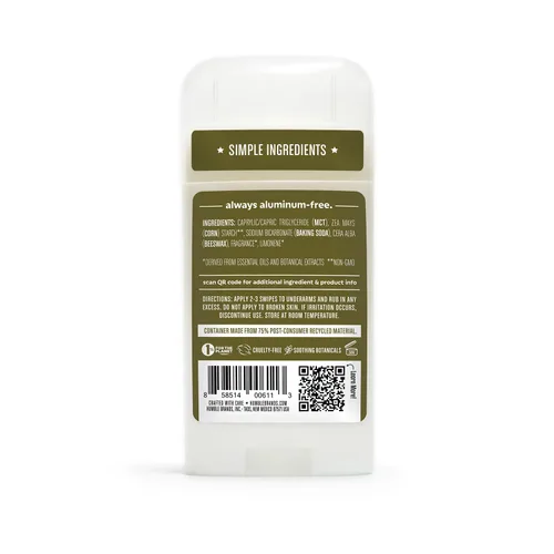 Vista 9 de Humble - Desodorante sin aluminio para mujeres y hombres, paquete variado, desodorante natural limpio y fresco en barra con aceites esenciales
