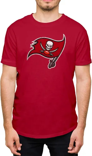 Vista 11 de Hybrid Sports NFL - Distressed Team Logo - Officially Licensed Adult Short Sleeve Fan Tee for Men & Women
