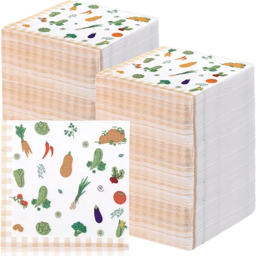 Vista 9 de Sinmoe 200 servilletas de compromiso con flores silvestres con el texto en inglés «He Asked She Said Yes» de papel desechable floral para cóctel