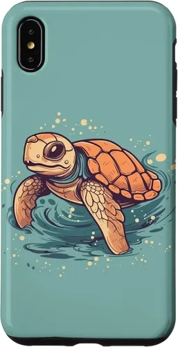 Vista 11 de Funda para iPhone SE (2020) / 7 / 8 Cute Kawaii Sea Turtle in the Ocean