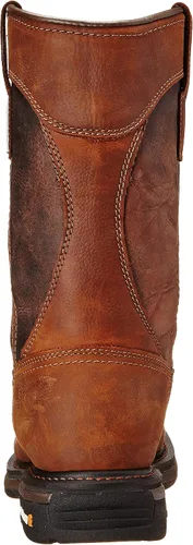 Vista 3 de Carhartt Wellington Cmp1218 - Botas de trabajo de cuero con punta cuadrada de seguridad para hombre, Marrón