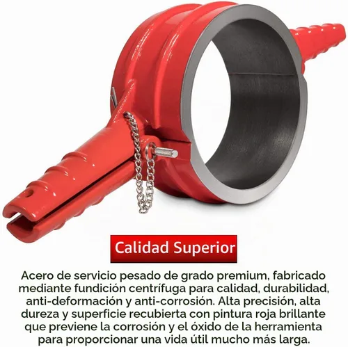 Vista 4 de 7040 Herramienta de compresor de anillo de pistón de 5.4 pulgadas para Cummins ISX/QSX 15, Caterpillar 3400, C-15, alternativa a PT-7040 5299448 Rojo