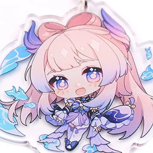 Vista 2 de Cute Impact Gen shin - Yanfei, llavero acrílico colgante ornamento colgante, Yanfei, talla única