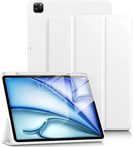 Vista 20 de DTTO Funda para iPad Air de 13 pulgadas M3/M2 2025/2024, iPad Pro de 12.9 pulgadas (6ª/5ª/4ª/3ª generación), funda suave con soporte triple delgado
