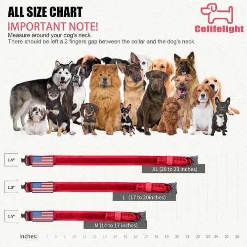 Vista 4 de Celifelight Juego de collar táctico para perro y correa elástica, militar y correa con bandera estadounidense ajustable K9 mango de hebilla de metal