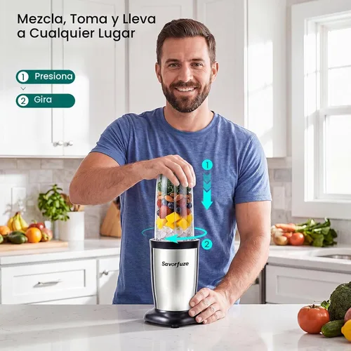 Vista 5 de Smoothie Blender Grinder Combo, Countertop Blender Smoothies and Shakes