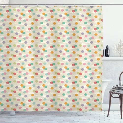 Vista 8 de Ambesonne Decor Collection cortina para regadera de baño de poliéster