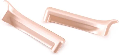 Vista 5 de YIWANG ABS cromo coche interior apoyabrazos caja interruptor decoración 2 piezas para Land Rover Range Rover Evoque L551 2019 2020 (oro rosa)