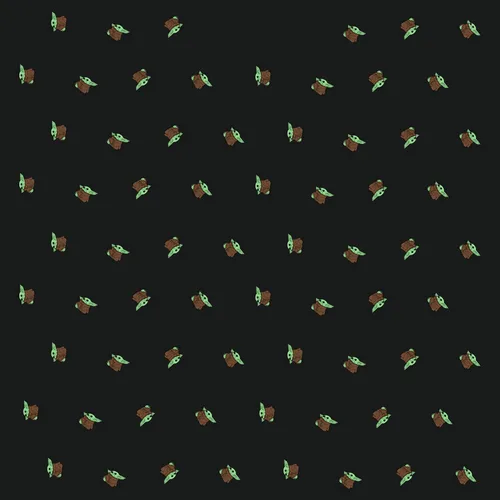 Vista 2 de STAR WARS Camiseta con estampado completo de Baby Yoda para adultos