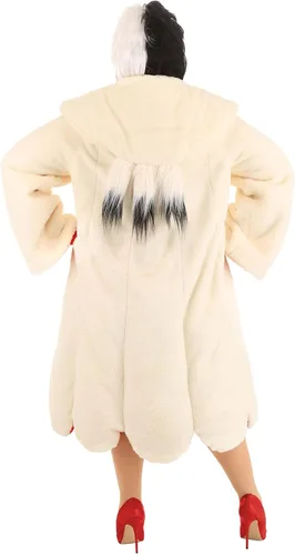 Vista 7 de Disfraz de abrigo de Cruella De Vil de talla grande para mujer