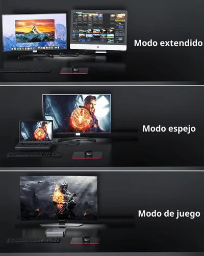 Vista 6 de Cable USB C a DisplayPort 1.4 Silkland 1 m [8K@60Hz, 4K@144Hz 120Hz, 2K@240Hz], Cable Tipo C a DP de 5K, [32.4 Gbps, Compatible con Thunderbolt 4/3]
