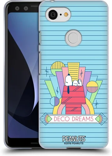 Vista 153 de Head Case Designs Snoopy Deco Dreams - Funda de gel con licencia oficial de Peanuts Blue Pattern [protección de grado militar] compatible con Google